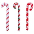 thumbnail image 2 of Bastones de caramelo gigantes de PVC para decoración navideña, adornos navideños para el hogar, suministros para árboles de Navidad, bastones de caramelo inflables para interiores, 1 unidad, 2 of 5
