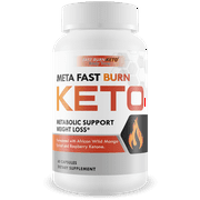 Meta Fast Burn Keto Pills - Metabolic Support Weight Loss - Burn More Fat with Improved Metabolism - Improved Energy - Energetic Weight Loss - Lose Weight While Feeling Great - Keto Fast Burn