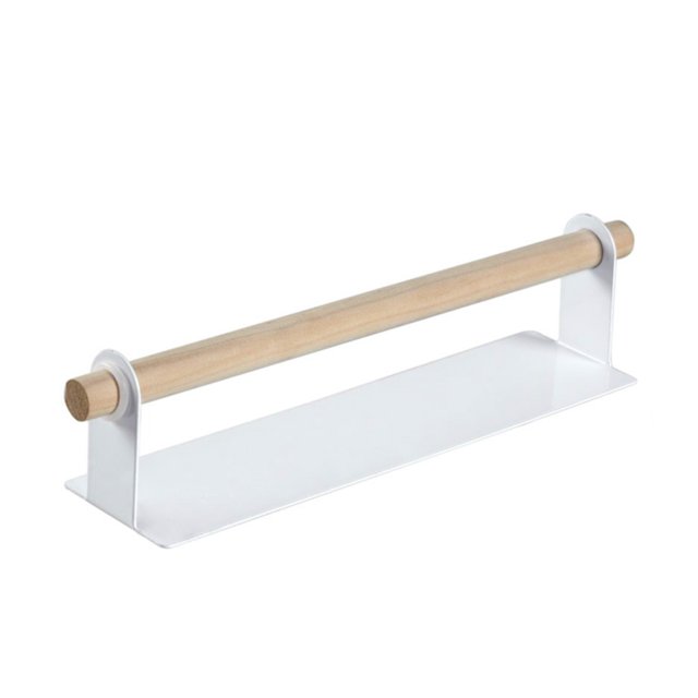 Yuarrent Perforadora para cocina, rollo de papel autoadhesivo, toallero, toallero, colgador de pañuelos, estante de armario Organizadores de utensilios de cocina blanco Yuarrent HA002883-02