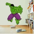 thumbnail image 2 of The Hulk The Avengers Cartoon Character Wall Decal Vinyl Sticker Art Home Decor Sticker Vinyl Mural Baby Kids Room Bedroom Nursery Kindergarten School House Wall Art Design Peel and Stick 30x15 inch, 2 of 2
