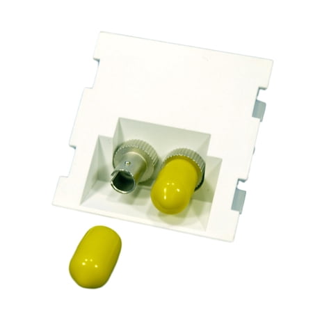 Leviton White 2-Unit MOS Dual ST Fiber Optic 45� Coupling Jack Module 41292-2TW price history on PriceWatchPro
