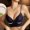 Black, variant on Women's Suspenders Small Chest Gathered Seamless Triangle Cup Cross Backless Bra