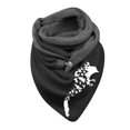 thumbnail image 1 of Foulard pour Femmes Chaude en Coton Imprimé Bouton Mode Châles Doux, 1 of 3