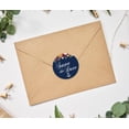 thumbnail image 2 of Darling Souvenir 45 Pcs Blue Round Floral & Anchor Save The Date Stickers DIY Envelope Seals-1.6 Inches, 2 of 4