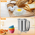 thumbnail image 5 of 2 in 1 Stainless Steel 800Ml Batter Dispenser with Squeeze Handle, Pancake Pourer Batter Pitcher Mixing Baking Tool, 5 of 7