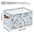 thumbnail image 4 of Yayeee Canvas Storage Basket with Handles for Shelves Fabric Bins Closet Organizer, Forget Me Not, 4 of 8