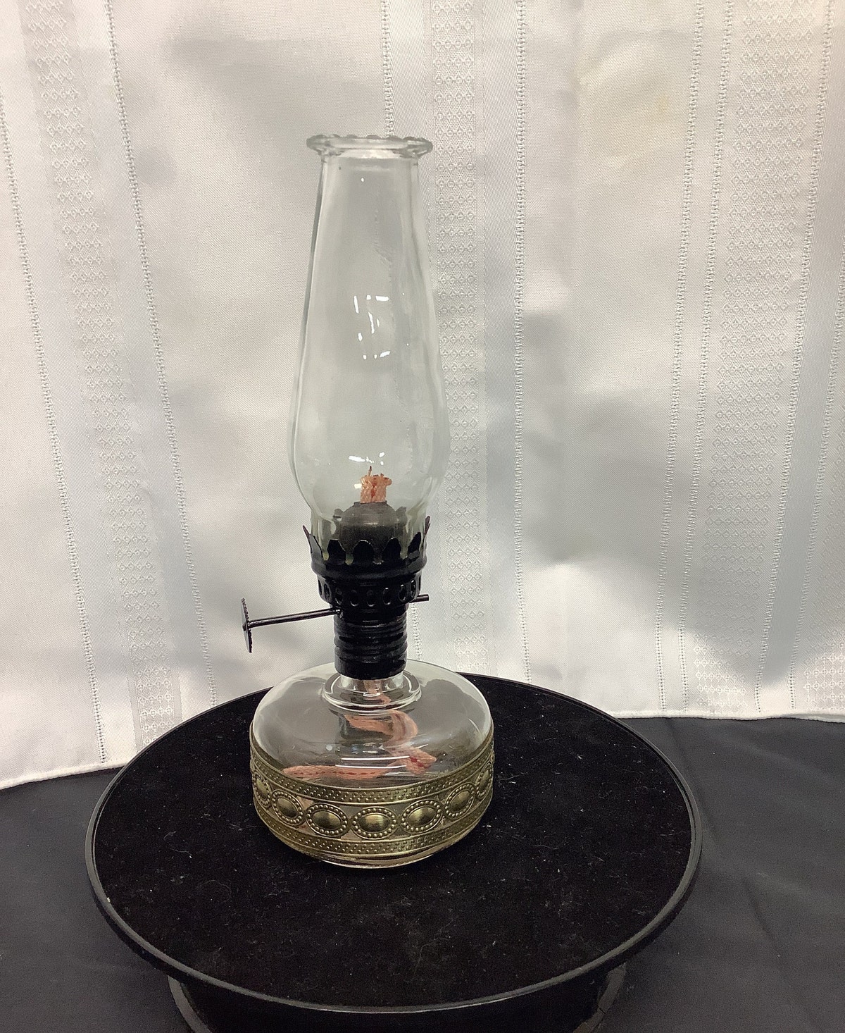 Vintage Lamplight Mini Glass Oil Lamp