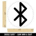 thumbnail image 2 of Bluetooth Symbol Self-Inking Rubber Stamp Ink Stamper - Brown Ink - Medium 1 Inch, 2 of 7