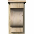 thumbnail image 2 of 8"W x 12"D x 16"H Newport Rough Sawn Corbel w/Backplate, Douglas Fir, 2 of 9