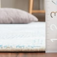 thumbnail image 4 of SAFAVIEH Glamour Damhan Geometric Area Rug, Ivory/Turquoise, 6' x 6' Square, 4 of 7