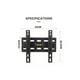 thumbnail image 2 of Soporte para TV de 14 a 43 pulgadas, 45 kg, capacidad de carga, inclinación 15°, negro, 2 of 3