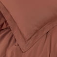 thumbnail image 4 of Chezmoi Collection Solid Terracotta 100% Cotton Duvet Cover Set King Size, 3-Piece Luxury Soft Breathable Smooth Cooling 250TC Cotton Twill Comforter Cover with Button Closure, 4 of 9