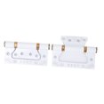 thumbnail image 3 of Bisagra de puerta silenciosa de acero al manganeso de alta calidad, accesorios de Hardware para muebles del hogar, color blanco marfil, 4 Uds., 3 of 8