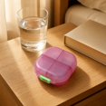 thumbnail image 4 of Pill Box Organizer Pink 8 Compartment Portable for Travel and Daily Use, 4 of 6