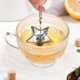 thumbnail image 3 of 4 Uds coladores de té a presión té de hojas sueltas más pronunciado Bola de té Infusor de té colador cuchara mango largo bola de té, 3 of 8