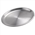 thumbnail image 4 of para Escupir Huesos de Acero Inoxidable de 14 Cm, Bandeja Poco Profunda Plateada, Disco de Comedor de Metal, Redondo, Vajilla de Postre, 4 of 5