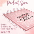 thumbnail image 2 of 18th Birthday Gifts for Girls, 18 Year Old Girl Birthday Gifts - Gifts for 18 Year Old Girl, Daughters, Sisters, Granddaughters, Nieces - Flannel Plush Throw Blanket - Pink - 50"x 65", 2 of 5