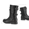 thumbnail image 3 of Botas de Combate para Mujer DREAM PAIRS con Bolsillo Tipo Cartera a Media Pantorrilla, 3 of 7