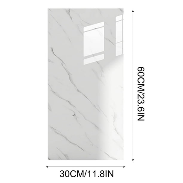 Pegatinas de pared de imitación de azulejo, panel decorativo de pared despegable y pegable (30 x 60 cm) Pegatinas de pared
