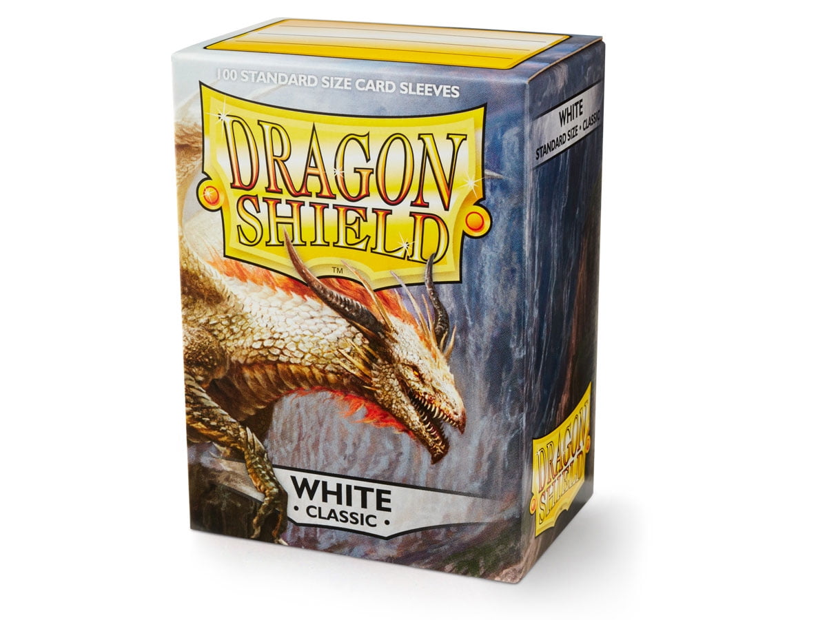Protective Sleeves New Sealed Dragon Shield White 100 ct 