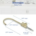thumbnail image 3 of Modern Water Filter Faucet - Brushed Gold Faucet - 100% Lead-Free Drinking Water Faucet - Compatible with Reverse Osmosis Water Filtration Systems, 3 of 5