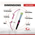 thumbnail image 3 of Genesis Original Archery Compound Bow and Arrow Set, Draw Hand-Right, Pink, 3 of 12
