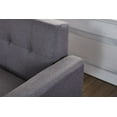 thumbnail image 4 of Uspridefurniture Zohaib 31.1'' Wide Tufted Linen Lounge Armchair, Gray, 4 of 5