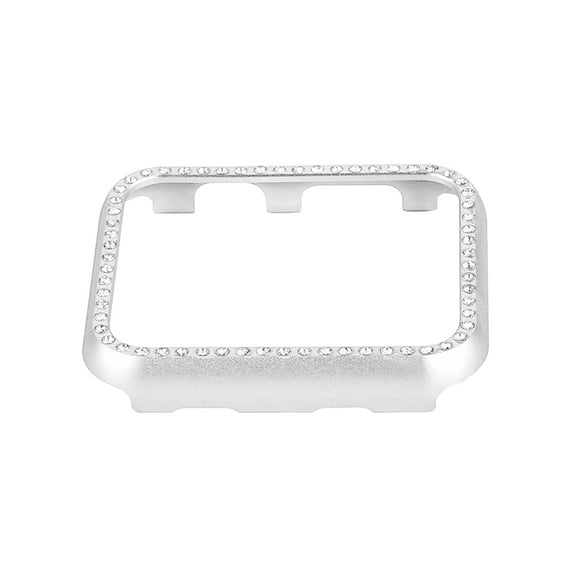 Milisten Smart Watch Cover with Crystal Aluminum Alloy Protector Case for Watch Series 3, and Stylish 1 Set