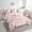 Pink, variant on 7Pcs Pink High Heels Comforter Set, Romantic Heels Bedding Sets Queen For Lady Women Aesthetic Glam Books And Rose Comforter + Flat Sheet + Fitted Sheet + 2 Pillowcases + 2 Throw Pillow Covers