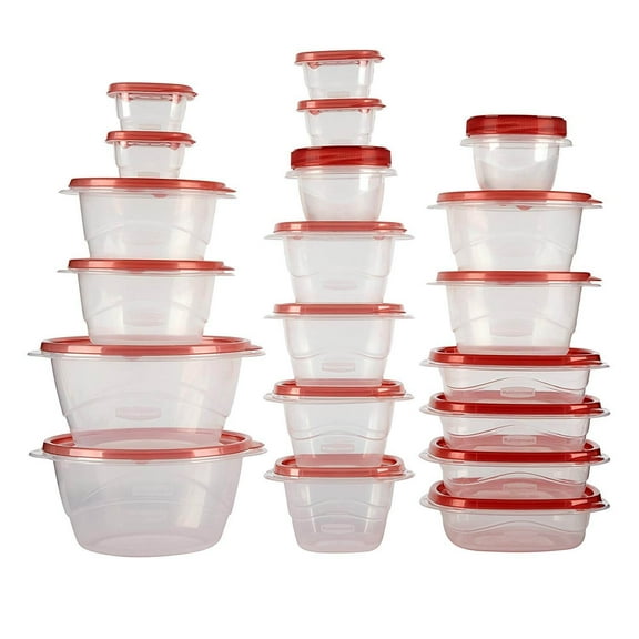 Rubbermaid TakeAlongs Assorted Plastic Food Storage Containers, 40 Piece Set