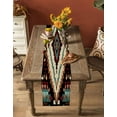 thumbnail image 5 of Rustic Southwest Table Runner-Cotton Linen- 72 Inch Holiday Dresser Scarves, Rustic Tribal Patterns Aztec Boho Tablerunner for Kitchen Coffee/Dining Bedroom Home Living Room Dinner Scarf Décor 13x72, 5 of 9