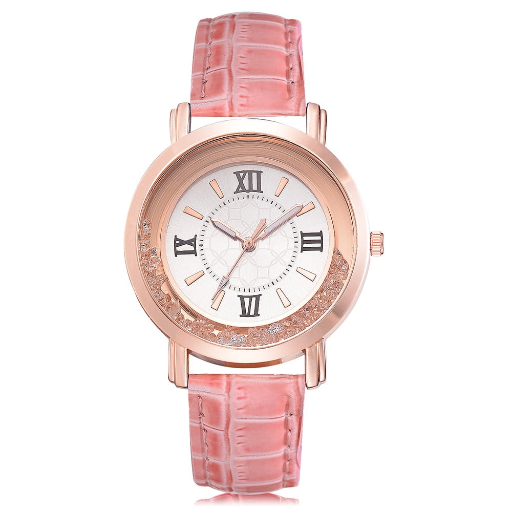 jovati Women Fashion Luxury Leisure Set Auger Leather Stainless Steel Quartz  Watch - Walmart.ca