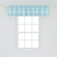 thumbnail image 2 of Ambesonne Aztec Window Valance, Monotone Bohemian Composition, 42" x 12", Sea Blue Pale Sky Blue, 2 of 3