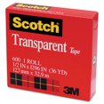 thumbnail image 2 of 2PC Scotch Transparent Tape, 1\\" Core, 0.5\\" x 36 yds, Transparent, 2 of 3