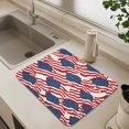 thumbnail image 6 of Dish Drying Mat Absorbent Dish Drainer Kitchen Counter 23.6x19.7inch Dish Drying Pad for Countertops Sinks Draining Racks Flags Abstract Design, 6 of 9