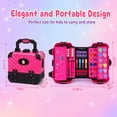 thumbnail image 2 of JoyStone 62Pcs Kids Washable Makeup Kit Make Up Set, Pretend Vanity Set with Cosmetic Case Birthday Toys for Girls 3-12 Year Old Kids, Black, 2 of 8
