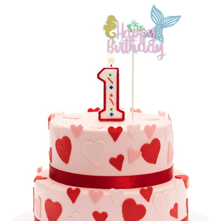 Worgeous Mermaid Cake Decorations Cake Toppers 14.00X21.50X0.20CM Blue