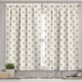 thumbnail image 2 of Ambesonne Fleur De Lis Valance & Curtain, French Floral Classic, 55"x30", Dark Yellow and White, 2 of 7