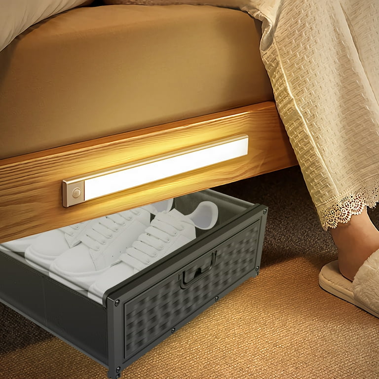 Under Bed Storage Containers with Wheels Rolling Under Bed Storage Bins with Clear Cover Breathable Underbed Storage Box Space Saving Detachable Under