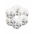 thumbnail image 7 of 15 Inch Round Placemats Set of 6, Navy Blue Spring Floral Non Slip Heat Insulation PP Table Mats, Elegant Pastoral Flowers Watercolor Washable Place Mats for Kitchen Dining Party Table Decor, 7 of 7