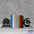 thumbnail image 4 of Handmadetneonsign Fox Sleeping Metal Bookends, Fox Name Bookend, Fox Moon Table Bookshelf Home Decor 76722, 4 of 4