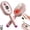 Pink, variant on 5 in 1 Air Cushion Brush, Electric Spray Air Cushion Massage Comb with Self-Cleaning, Anti-Tangle, Anti-Static & Volumizing Hairs Care Functions