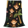 thumbnail image 2 of Susaid Monkeys Swinging from Palms Print Microfiber Cleaning Cloth, Multi-Functional Cleaning Towels, Highly Absorbent Cleaning Rags,Cleaning Cloths for Car Kitchen Home-40"x30", 2 of 7