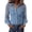 Light Blue, variant on Women's Denim Shirt Mesh Sheer Puff Long Sleeve Collared Button Down Shirts Spliced Slim Fit Casual Western Denim Top Blue 2XL