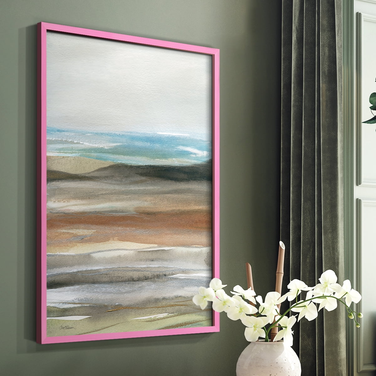 Nature's Many Layers II in Pink Solid Wood 11 x 14 Framed Print