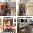 thumbnail image 5 of Fall Thanksgiving Pumpkin Kitchen Rugs Set of 2,Pumpkin Spice Coffee Farmhouse Floor Mats and Rugs Non Skid Washable for Autumn Kitchen Home Decor (17"x47"+17"x30"), 5 of 7