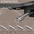thumbnail image 7 of WinZo Square Smart Toilet Bidet For Modern Bathroom,Diamond-shaped Sleek Design Elonagted Rectangle 17" Comfort Bowl (Black), 7 of 7
