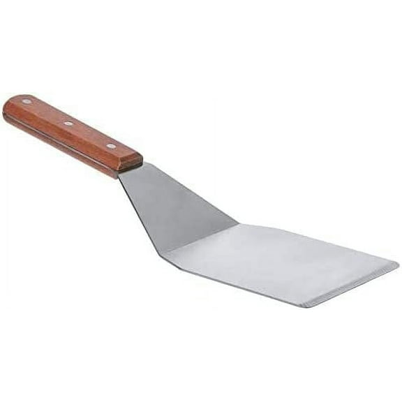 Commercial Grade Large Heavy Duty Stainless Steel BBQ/Grill/Slotted Turner/Griddle Spatula/Metal Scraper/Pancake Turner/Palette Knife/Tempering/Kitchen/Baking Tools, Pack of 1
