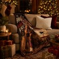 thumbnail image 3 of Born Barrel Race Cowgirl Rodeo Action, Cozy Typography Art Scene, Warm Flannel Blanket for Living Room and Reading Nook, Art Lovers Valentine's Day Gift, Artistic Home Decor, 3 of 9