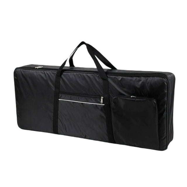 QualitChoice Étui Rembourré pour Piano 1/2/3 Sac à Clavier d'Orgue Électronique Sac à Main Imperméable pour Instrument de Musique avec Poignée Grande Capacité Noir 1 Pce
